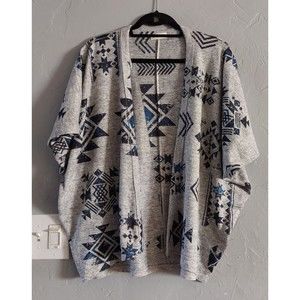 Ginger G Cardigan Women Size M  Gray, Open Front, Excellent Condiction.